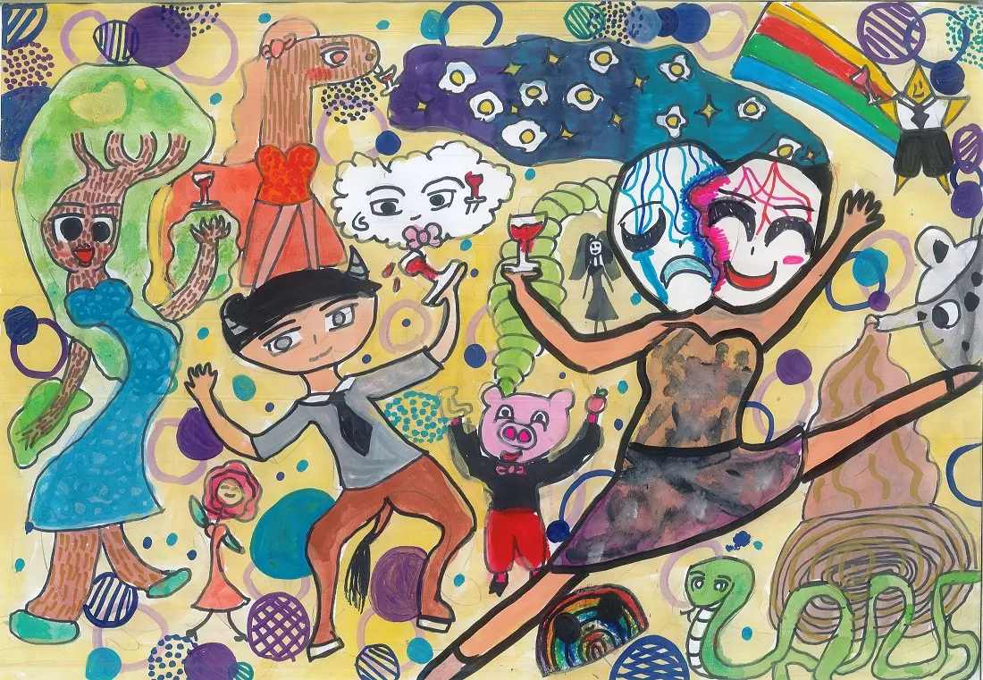 南台中「兒童繪畫班」創作分享：家扶生日的這一天